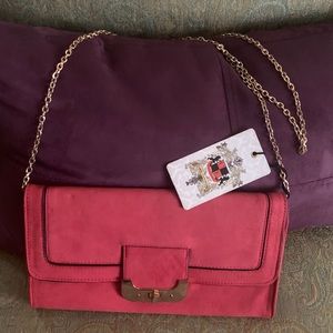 Beautiful pink/fushia raspberry envelope purse NWT